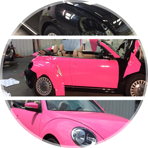 Pink Car Wrap - Color Changing Vinyl Wraps (482x482), Png Download