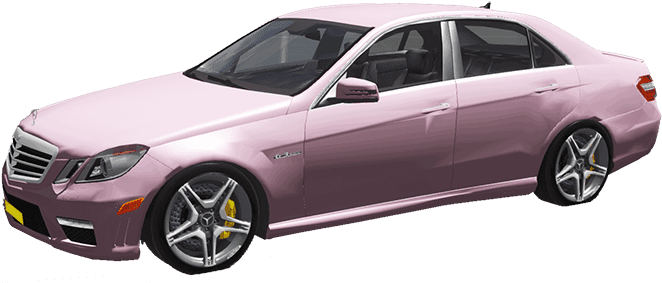 Baby Pink Mercedes E63 Amg - Executive Car (700x298), Png Download