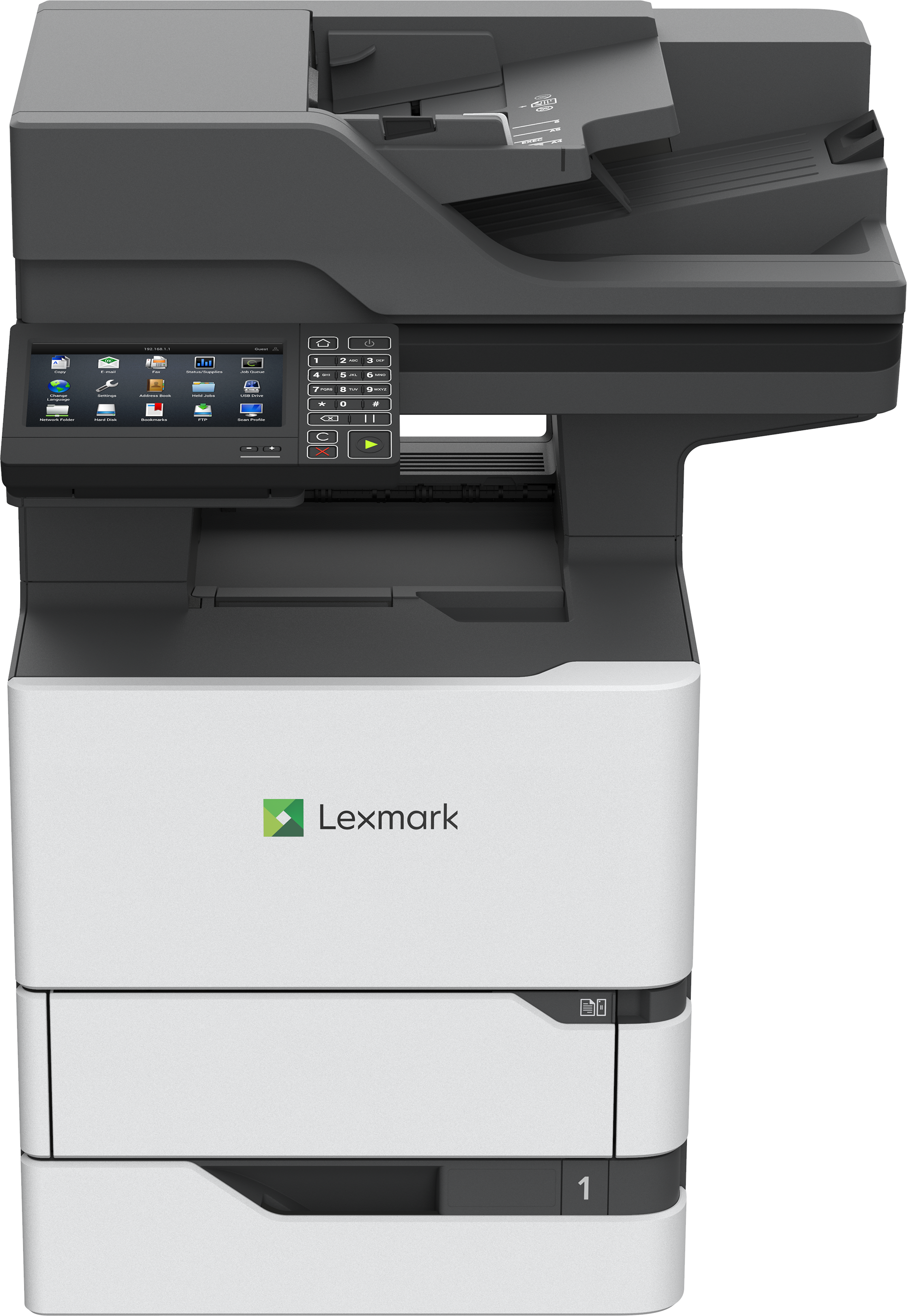 Lexmark Xm5365 Monochrome Laser Printer Mfp - Lexmark Mx721ade (1920x2784), Png Download