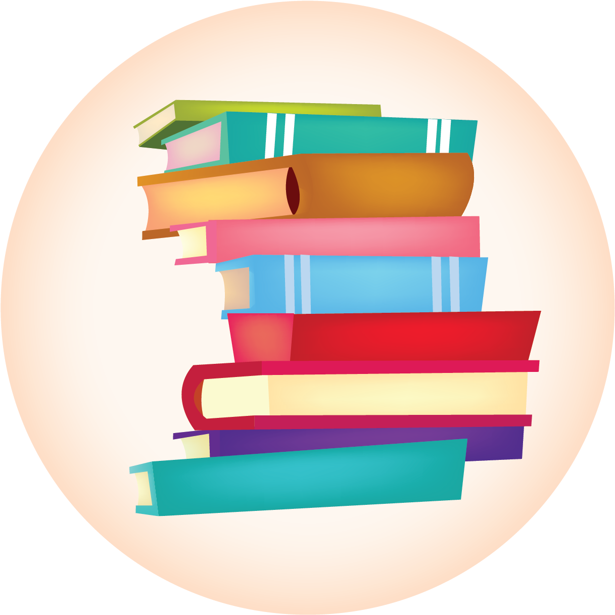 Pile Of Books Clip Art (1251x1251), Png Download