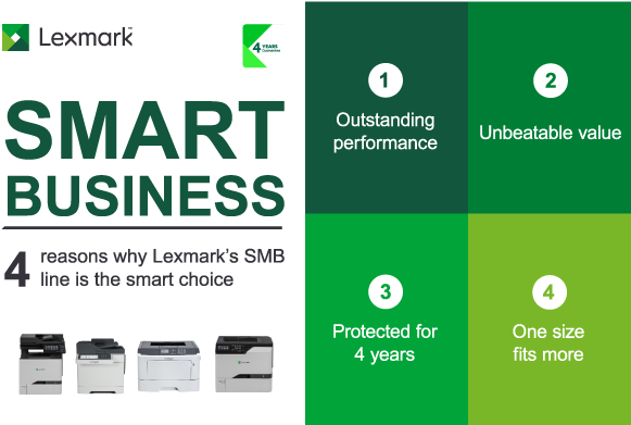 Lexmark's Range Of Intelligent Laser Printers And Mfps - Lexmark (600x390), Png Download