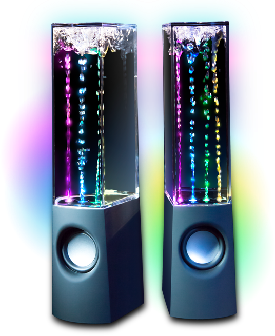 Speaker 3d Png Download - Dj Rave Dancing Water Speakers (536x655), Png Download