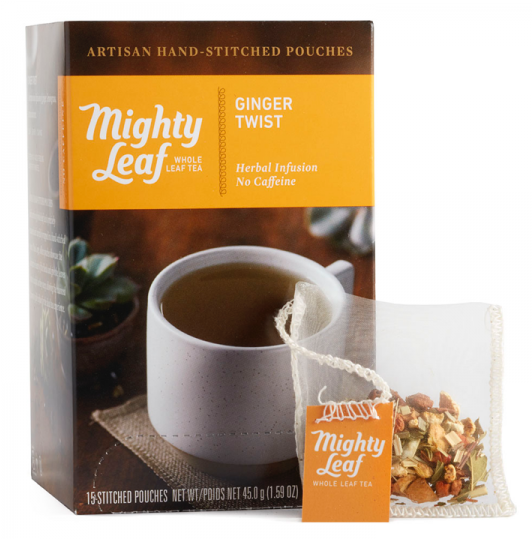 15 Count Box - Mighty Leaf - White Tea White Orchard - 15 Tea Bags (720x540), Png Download