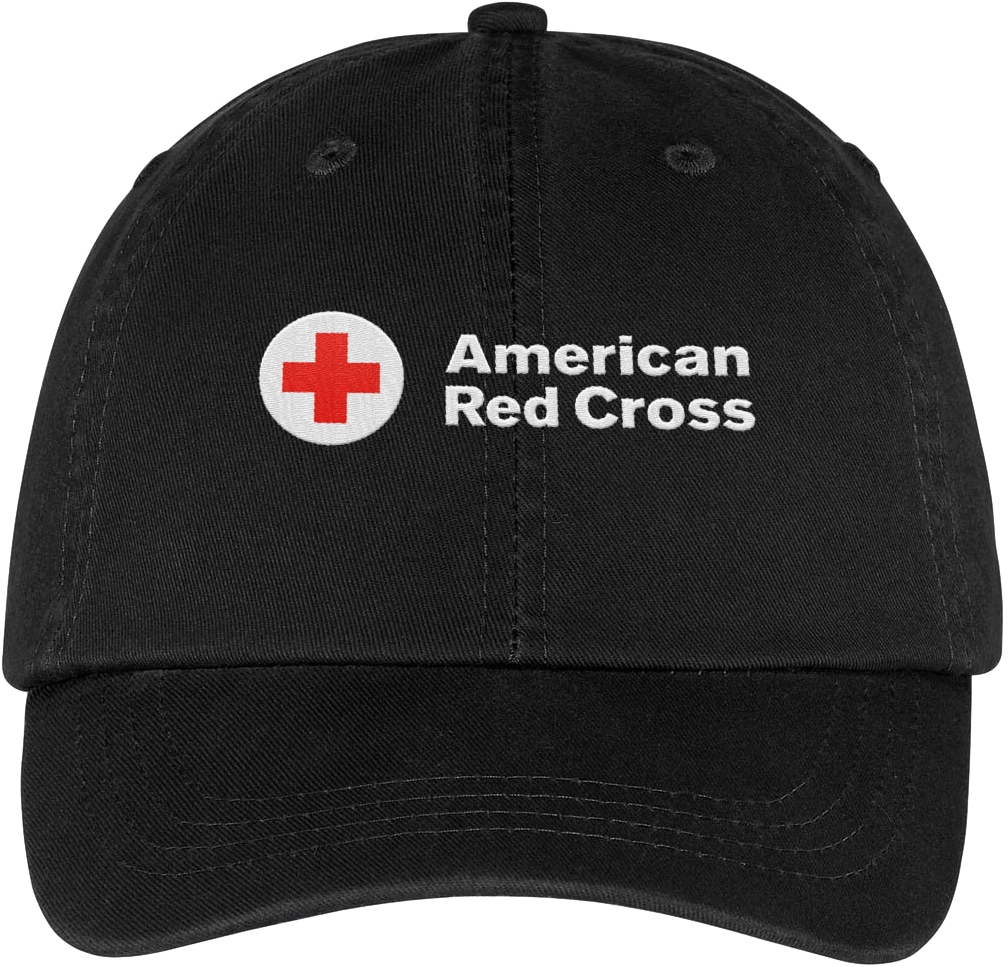 Washed Twill Hat - Red Cross (2000x2000), Png Download