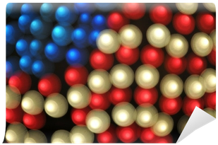 Abstract Bokeh American Flag Background Wall Mural - Sphere (400x400), Png Download