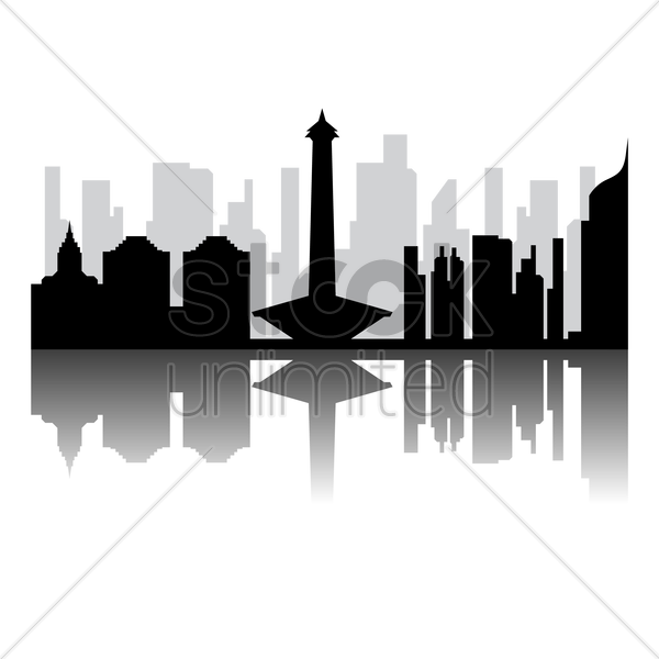 Indonesia Vector Png Clipart Indonesia Silhouette - Indonesia Landmark Vector Png (600x600), Png Download