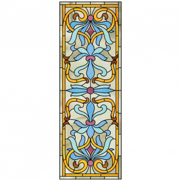 Morris D - Stained Glass (371x371), Png Download