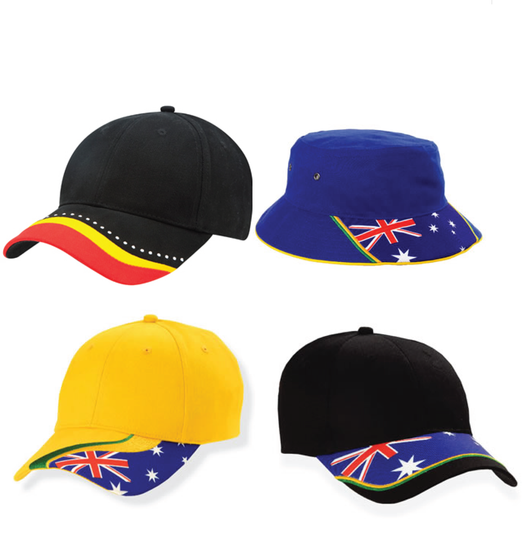 Aussie Themed Caps - Aussie Caps (1819x1868), Png Download