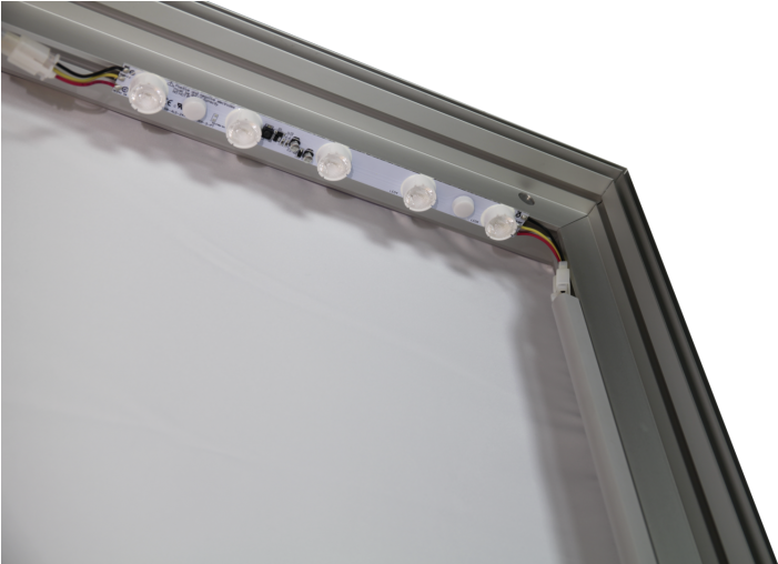 Vector Frame Light Box Square 02 Fabric Banner Display - Fabric Light Box Frame (700x700), Png Download