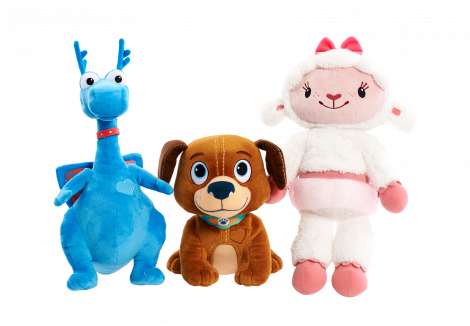 Doc Mcstuffins Light-up Cuddles & Hugs Plush - Doc Mcstuffins Light-up Cuddles & Hugs Findo Plush (470x326), Png Download