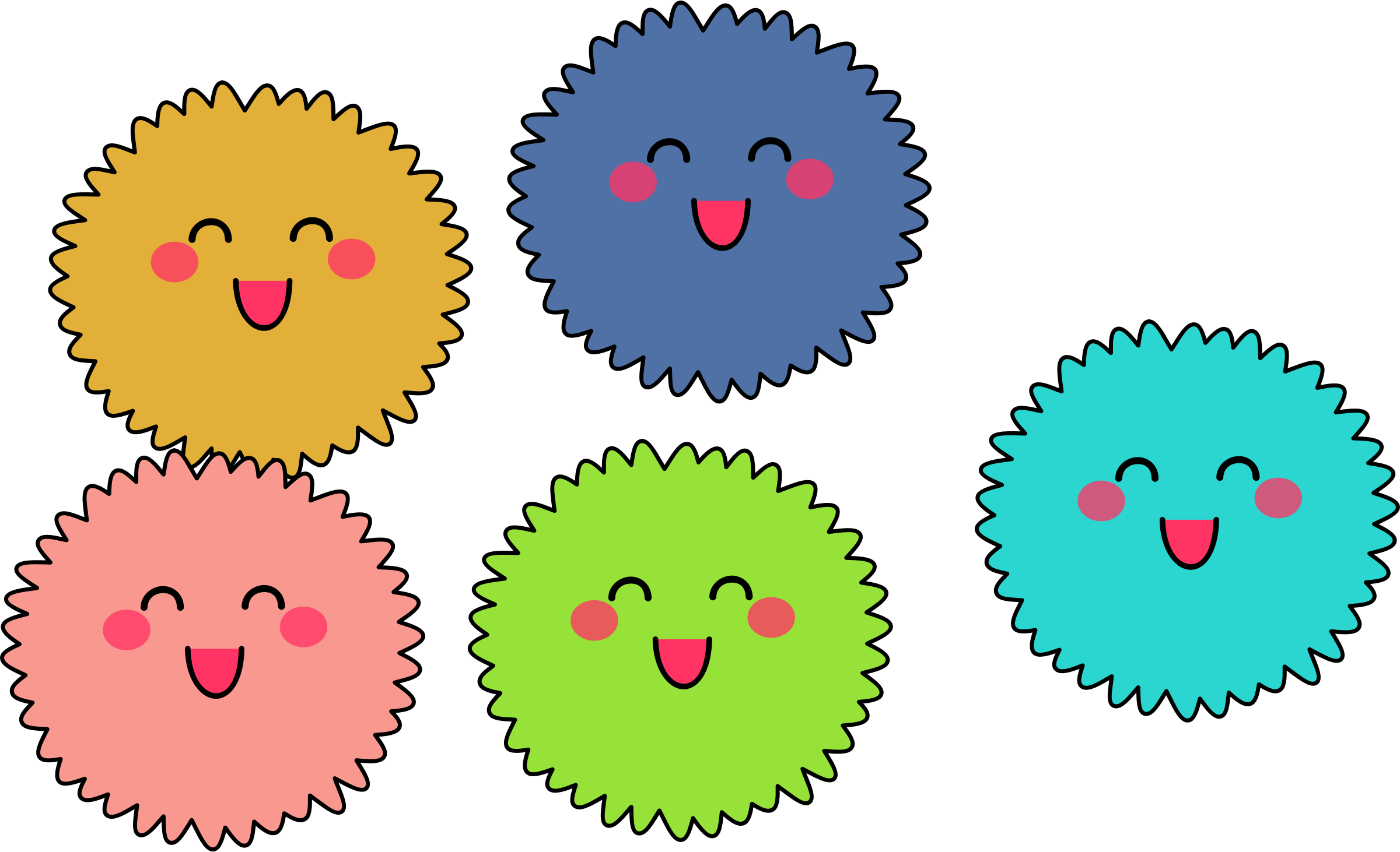 Clipart - Warm Fuzzy Clipart (2400x1462), Png Download
