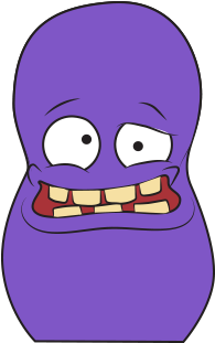 Smelly Bean Purple - Smelly Bean Grossery Gang (400x400), Png Download