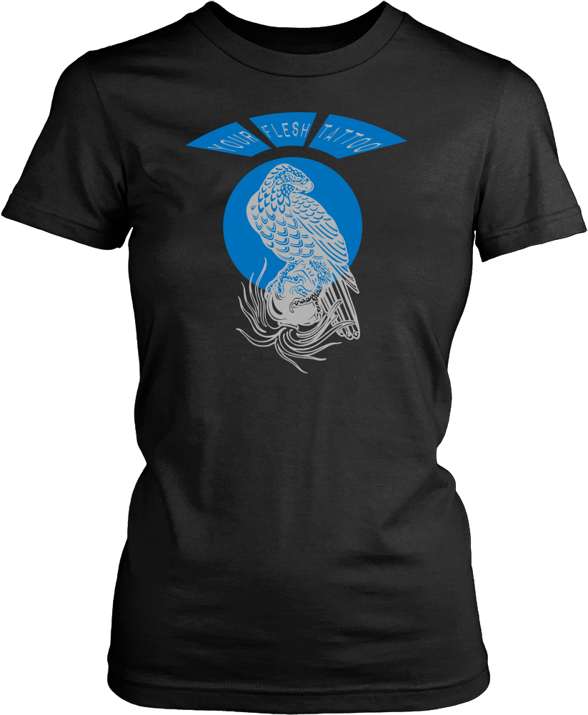 Your Flesh Tattoo, Spilling Heart Eagle - Ros T Shirt (1000x1000), Png Download