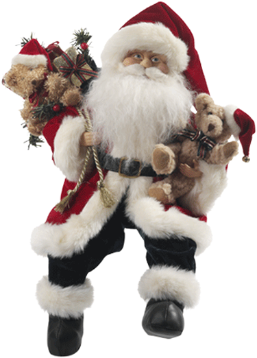 Santa Claus, Sitting - Santa Claus Sitting Png (477x600), Png Download