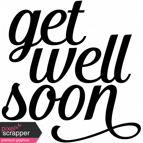 Get Well Soon Word Art - Get Well Soon Png (456x456), Png Download