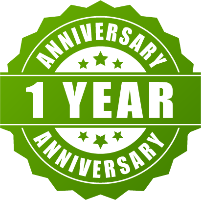 1 Year Anniversary - Face Organic Vitamin C Cream With B3, E & Hyaluronic (411x408), Png Download