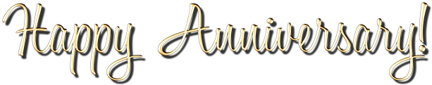 Our One-year Anniversary - Wedding Anniversary Text Png (640x320), Png Download
