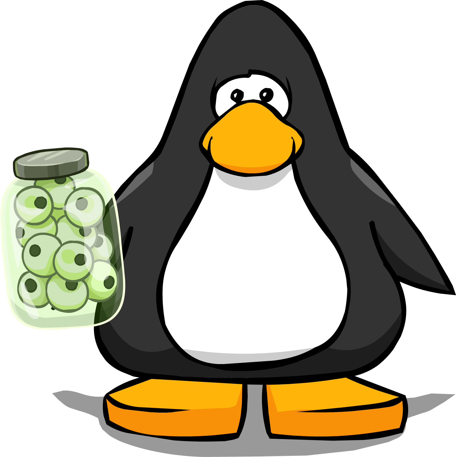 Eye Of Newt Gumballs From A Player Card - Club Penguin Blue Horn (1553x1554), Png Download