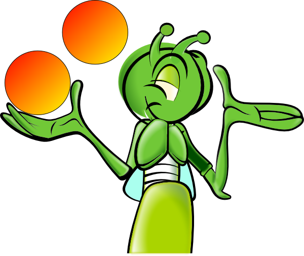 Cartoon Cricket (600x505), Png Download