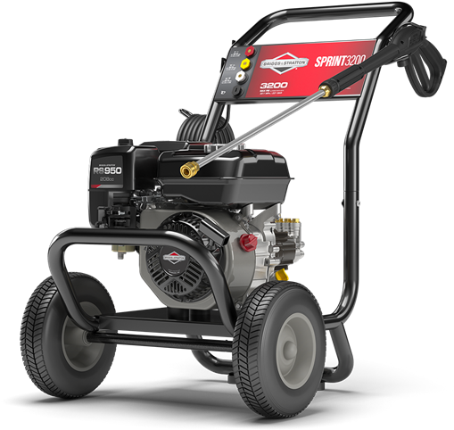 Briggs & Stratton 3200 Psi Petrol Pressure Washer - Pressure Washing (800x800), Png Download