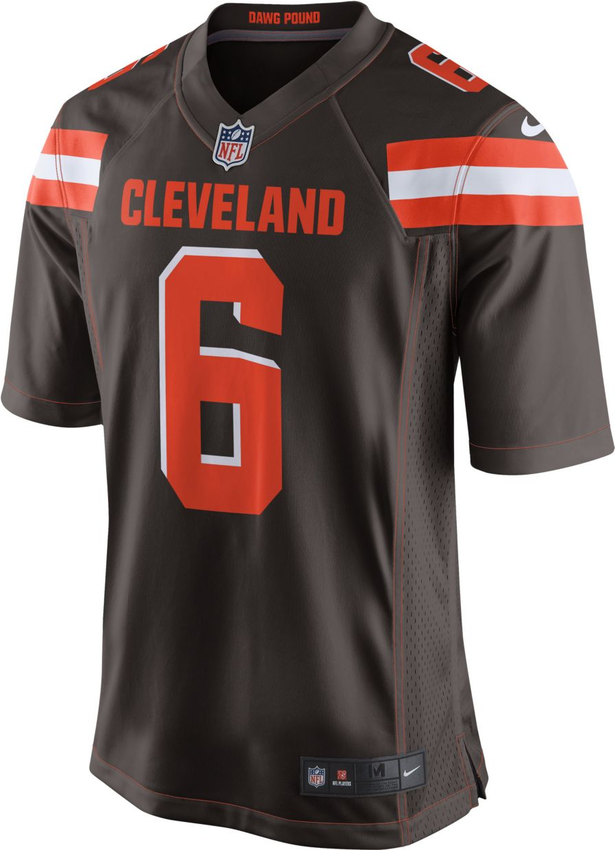 Cleveland Browns Baker Mayfield Brown Game Jersey - Cleveland Browns Jersey (1356x1240), Png Download