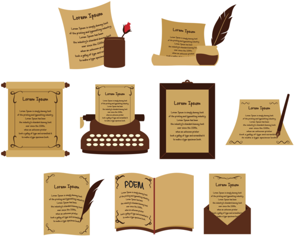 Poem Vector Icons - Vector Graphics (700x490), Png Download