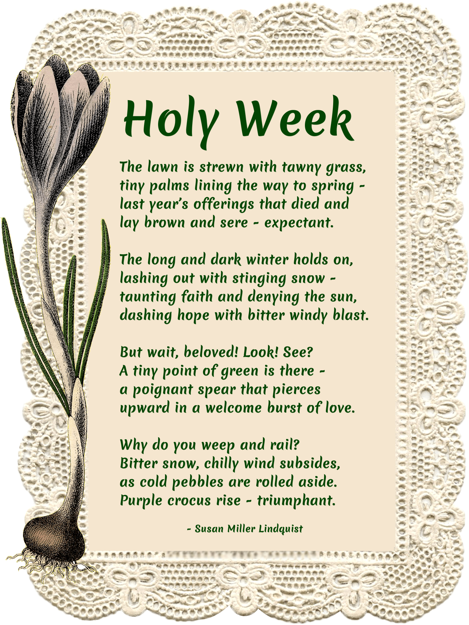 Holy Week Poem - Poem About Holy Week (1680x2100), Png Download