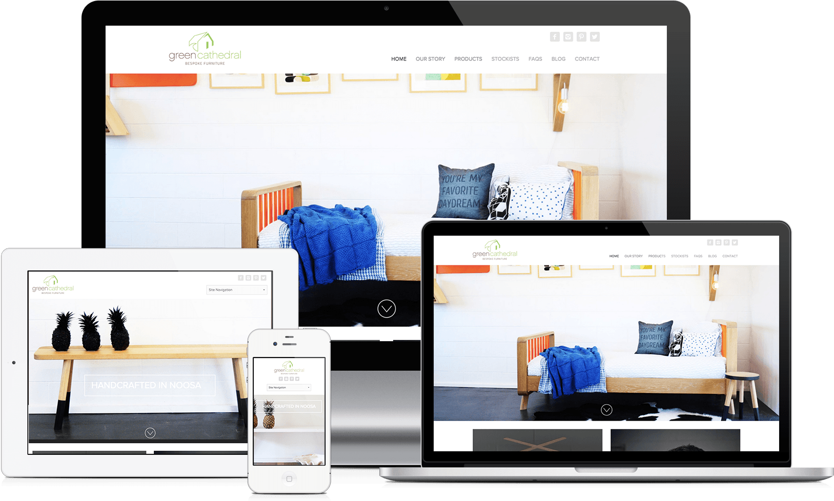Custom Ecommerce - Adaptive Web Design Example (1800x1100), Png Download