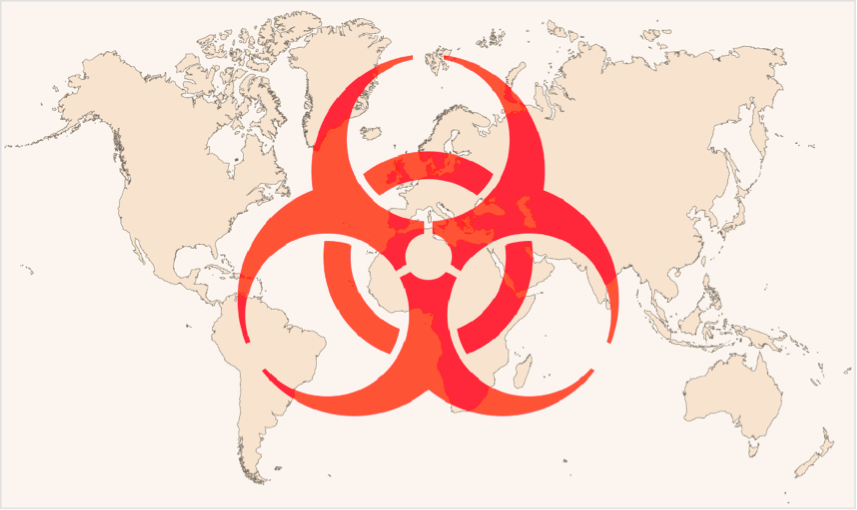Biohazard Symbol (857x510), Png Download