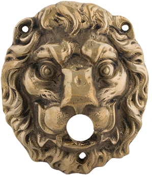 4 1/4″ Lion's Head 2 1/4″ Projection - Bronze (471x400), Png Download