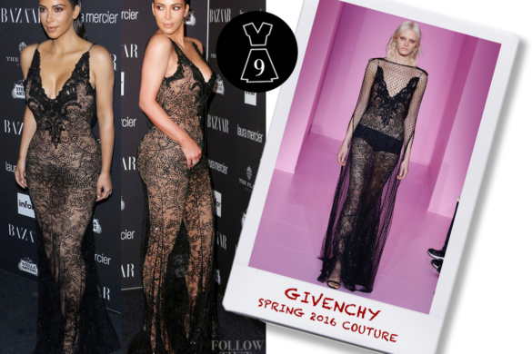 Kim Kardashian In Givenchy Spring 2016 Couture - Gown (585x390), Png Download