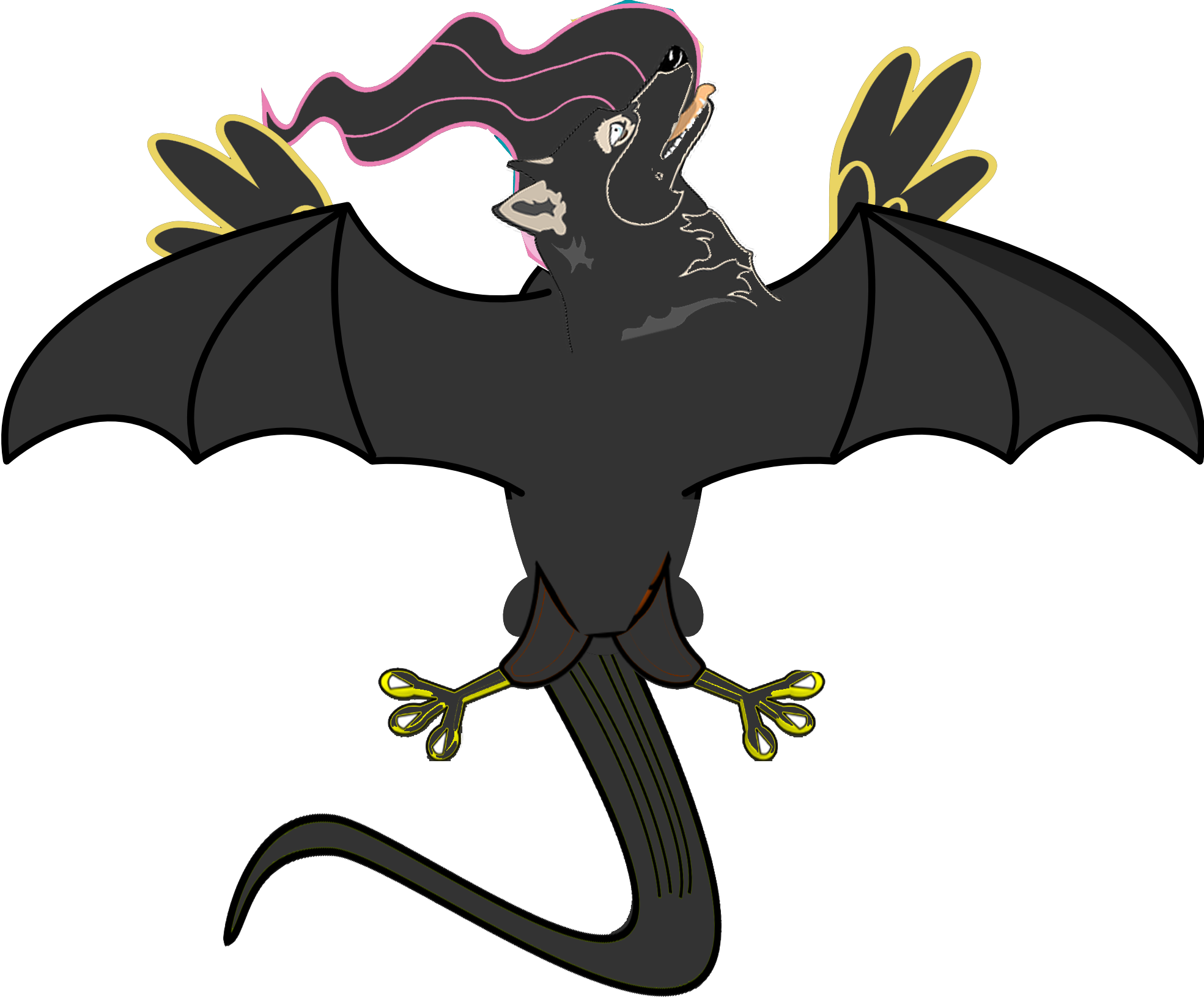 Cute Bat Clipart 161 Copy - Birthday (1969x1634), Png Download
