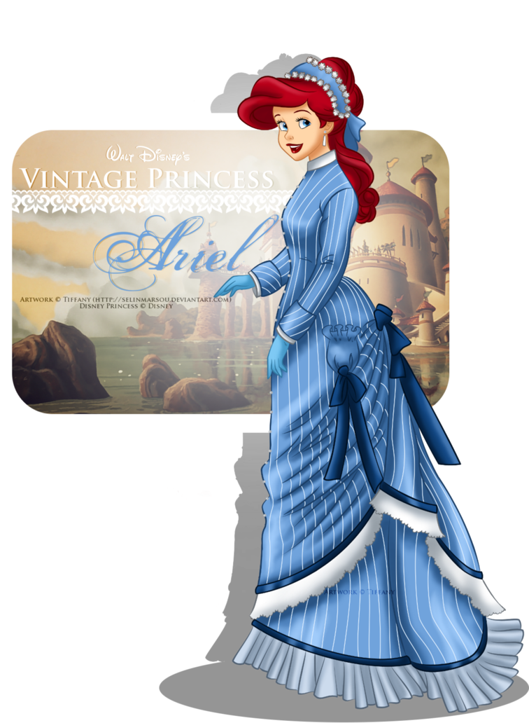Ariel Images The Little Mermaid Hd Wallpaper And Background - Vintage Princess (755x1058), Png Download