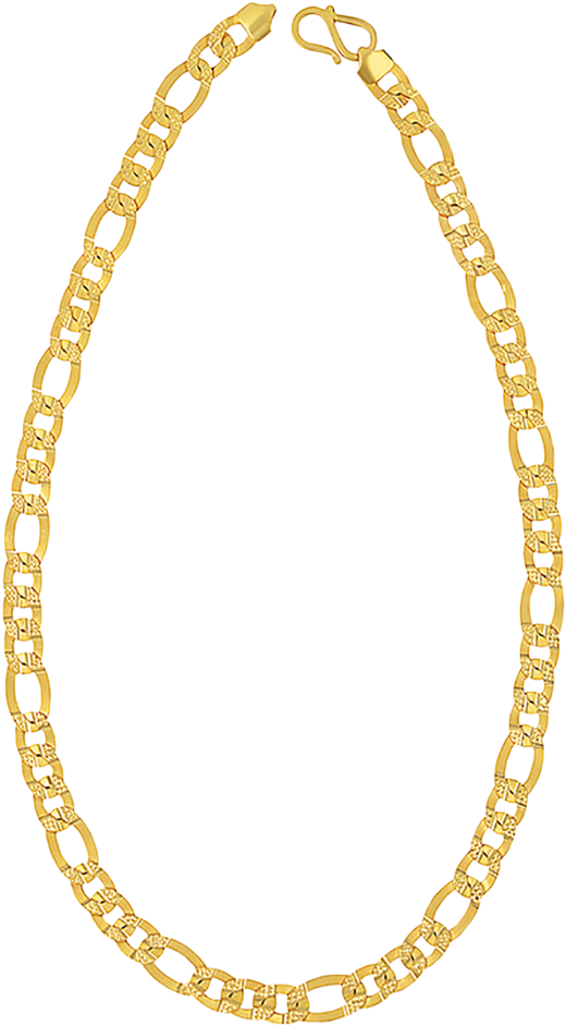 Figaro Chain Diamond Cut (1200x1000), Png Download