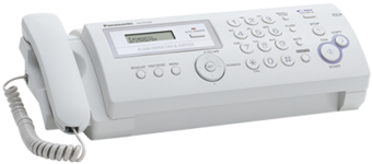 Automatic Plain Paper Fax Machine - Panasonic Kx Fp 206 (500x375), Png Download