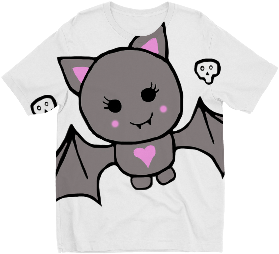 Cute Bat Single ﻿sublimation Kids T-shirt - Blanket (1024x1024), Png Download