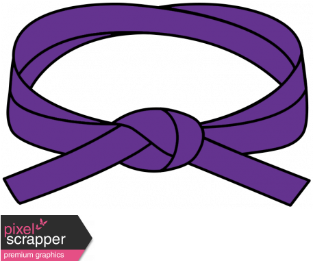 Karate Belt 1 Purple Illustration - Karate Belt Clip Art (456x456), Png Download