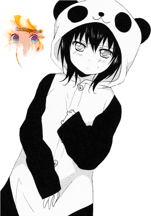 Anime Panda Girl Render By Lilybananakagamine On Clipart - Animes Panda (500x690), Png Download