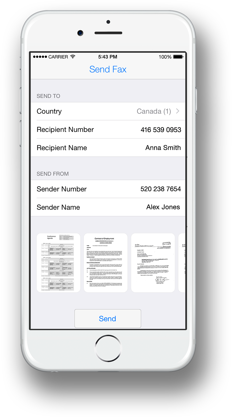 Fax App - Step Tracker Mobile (976x1636), Png Download