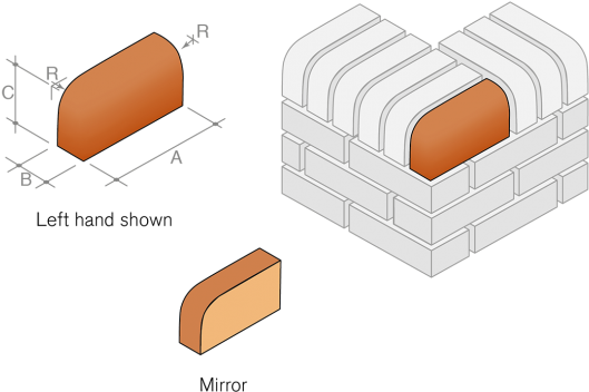 10 Single Bullnose External Return On Edge - Bullnose (590x424), Png Download