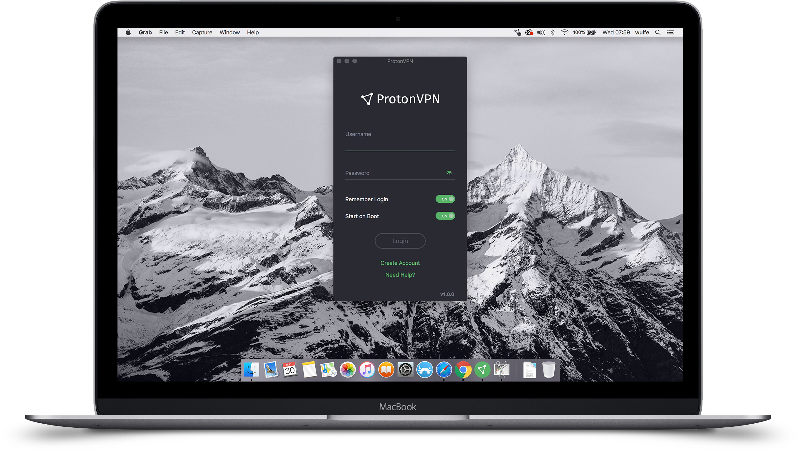 Protonmail Lock Icon In Grey Light Green - Mountain(black And White) Backpack By Dada22 (2560x1756), Png Download