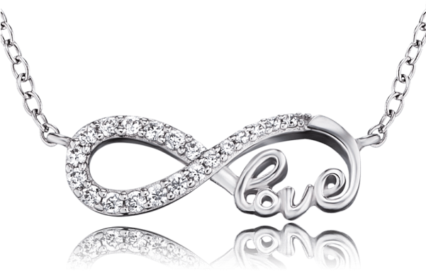 Engelsrufer Necklace Infinity Love Zirconia - Kette Infinity Silber (600x600), Png Download