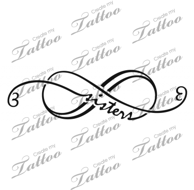 Idea For My Infinity Tattoo But Love Not Sisters, Think - Sisters Infinity (400x400), Png Download