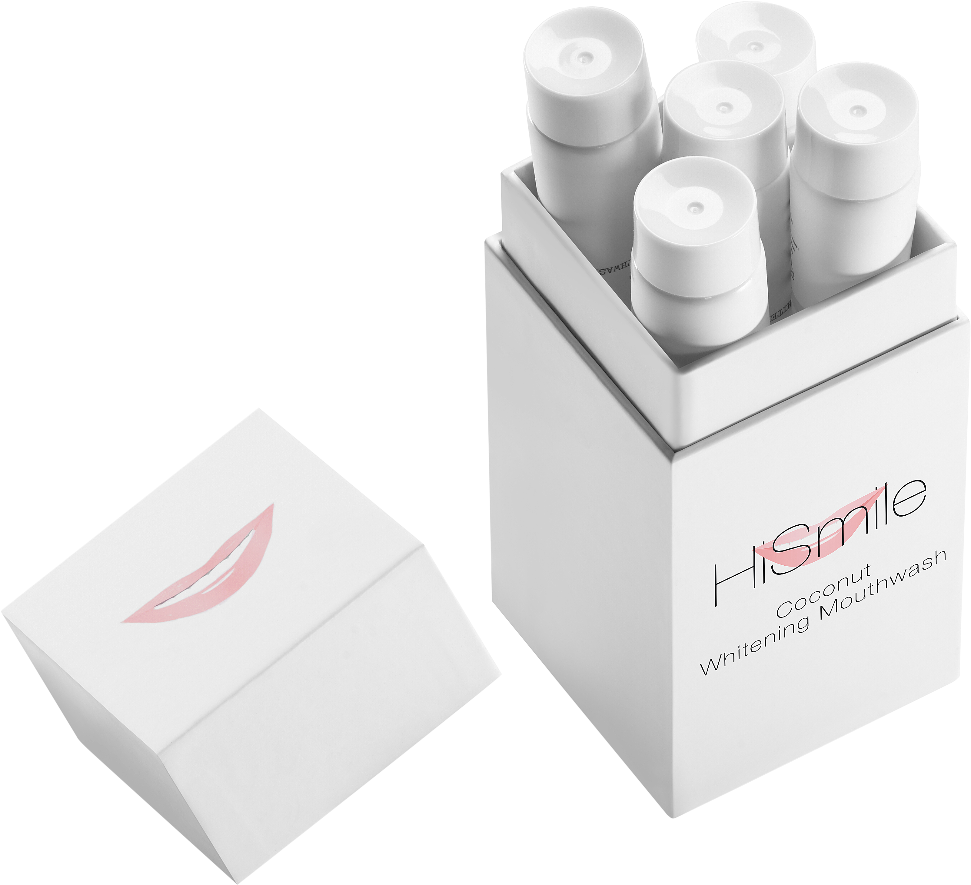 File - Hismile Teeth - Mouthwash - Tooth Whitening (3392x3072), Png Download