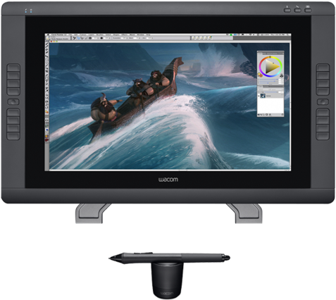 Wacom Cintiq 22hd Pen Display Dtk2200 Open Box - Cintiq 22hd (750x538), Png Download