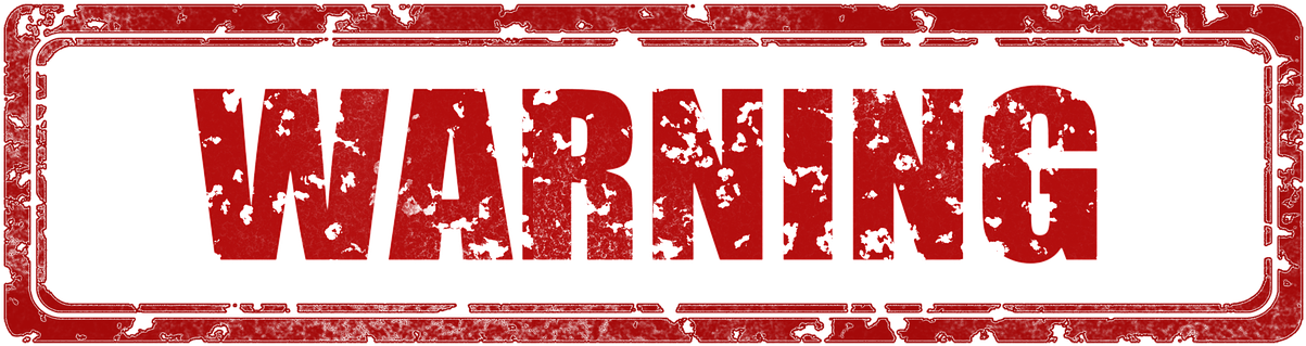 Warning .png (1270x340), Png Download