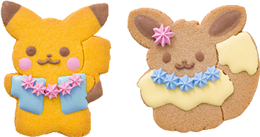 Pikachu And Eevee Icing Cookies From Pokemon's Tropical - Pokemon ...