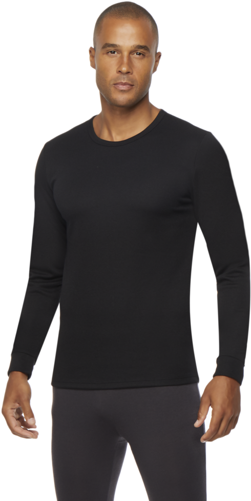 32 Degrees Men's Thermal Underwear Crew Top - T-shirt (1024x1024), Png Download