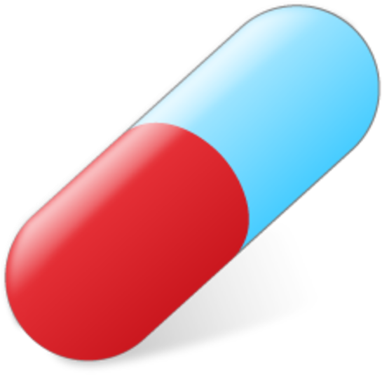 Pill Bottle Clip Art Clipart - Cartoon Pill (600x600), Png Download