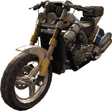 Fuel City Hunter - Motorcycle (561x497), Png Download